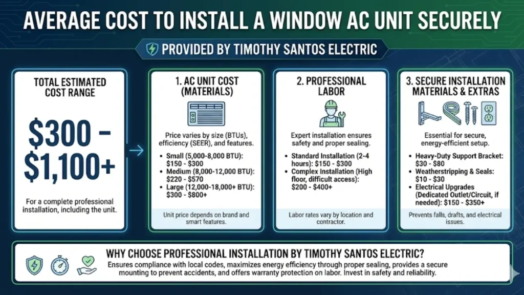 Average Cost to Install a Window AC Unit Securely