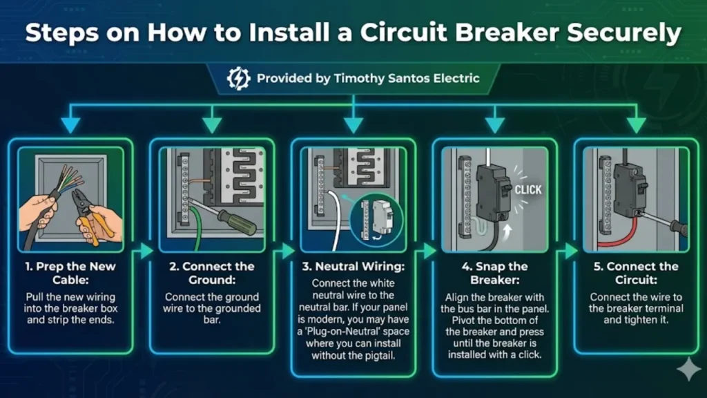 Steps on How to Install a Circuit Breaker Securely
